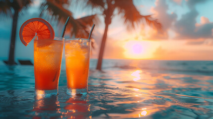 cocktail on the beach