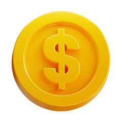  coins 3d icon illustration