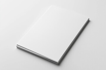 Paper A4 Mockup on White Background created with Generative AI