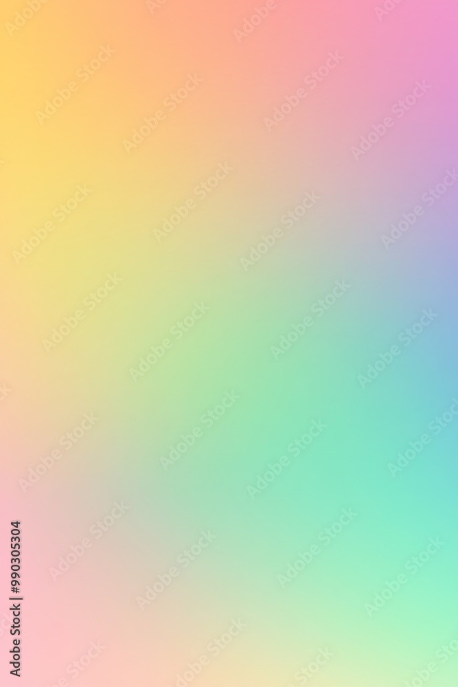 Poster this calming abstract background features a soft pastel gradient that blends various hues, creating 