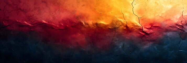Rough Noisy Background in Grunge Red Pink Yellow Color, for Poster or Banner. Abstract Texture Gradient Background