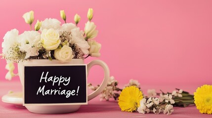 Wedded bliss: text happy marriage, a life of love, partnership, and shared dreams, joys and challenges of marital journey, and looking forward to a future filled with continued happiness