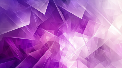 Modern abstract purple background design with layers of textured white transparent material in triangle diamond and squares shapes in random geometric pattern. abstract. Illustrations
