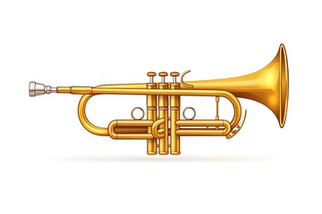 Obraz premium Double French Horn isolated