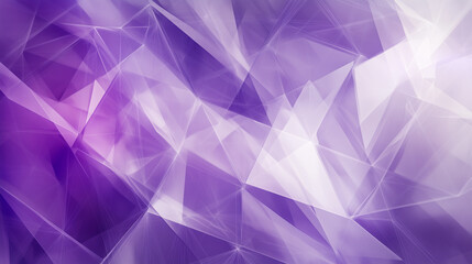 Fototapeta premium Modern abstract purple background design with layers of textured white transparent material in triangle diamond and squares shapes in random geometric pattern. abstract. Illustrations 