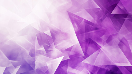 Modern abstract purple background design with layers of textured white transparent material in triangle diamond and squares shapes in random geometric pattern. abstract. Illustrations
