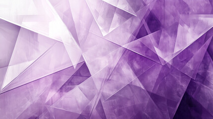 Modern abstract purple background design with layers of textured white transparent material in triangle diamond and squares shapes in random geometric pattern. abstract. Illustrations
