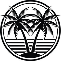 minimalist palm trees logo icon victor shillhootte 2.eps