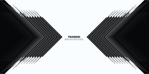 Naklejka premium Arrow. Vector transition between colors with striped lines in a modern style. Trendy black and white background for packaging design, clothing, interior, typography