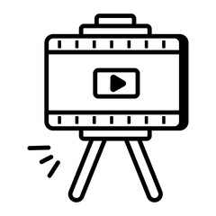 Storyboard icon in linear style