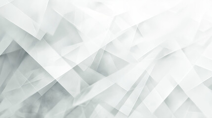 Modern abstract white background design with layers of textured white transparent material in triangle diamond and squares shapes in random geometric pattern. abstract. Illustrations
