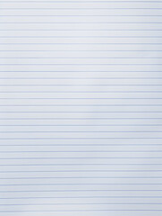 Naklejka premium Notebook Lined Paper Background with horizontal lines neatly spaced across a clean white sheet 