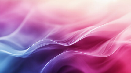 Obraz premium Soft pink and blue waves, abstract flowing lines, smooth background texture.