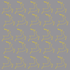 VINTAGE REINDEERS PATTERN TEXTURE WALLART VECTOR
