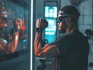 Personal Trainer Using Interactive Fitness Mirror to Guide Workouts and Track Progress