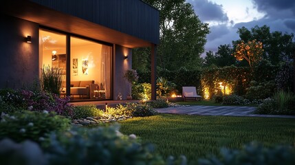 Fototapeta premium Design concept for the construction of a family-oriented house in a new location.