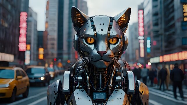 Futuristic Robocat