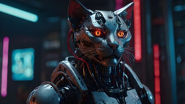 Futuristic Robocat