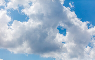 Clouds in the sky as a background