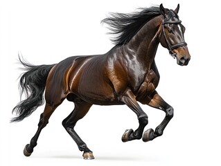 Obraz premium Running Brown Horse