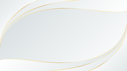 Elegant luxury background. White and gray beauty dynamic wallpaper with wave shapes. Vector illustration. Suitable for web design, pages, templates, banners, and others