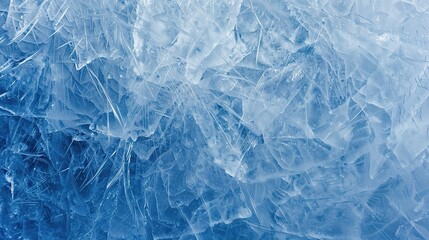 Obraz premium Blue ice texture background with geometric shapes