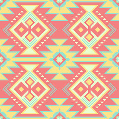 Seamless pastel tribal pattern for wallpaper, tiles, fabric.