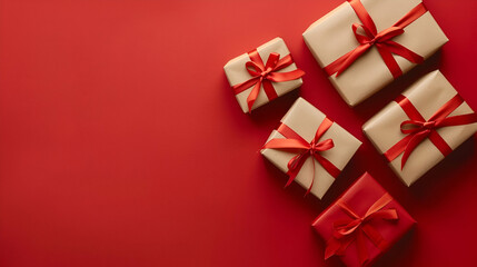 red gift boxes