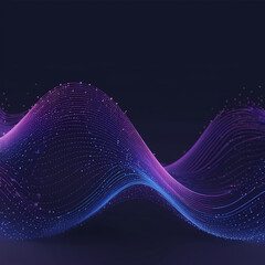 Dark blue abstract background with flying particles suitable Wallpaper for your desktop.