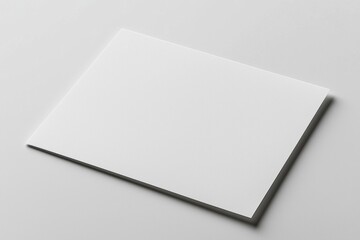 Paper A4 Mockup on White Background created with Generative AI