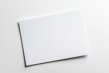 Fototapeta premium Paper A4 Mockup on White Background created with Generative AI