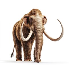 Obraz premium A mammoth isolated on white background 