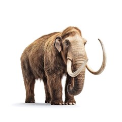 Obraz premium A mammoth isolated on white background 