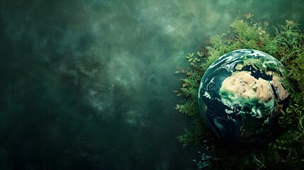 Fototapeta premium Representation of Earth s Nature and Ecosystems in a Global Concept