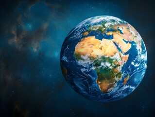 Obraz premium Vibrant Earth Showcasing the Diversity of Global Climate Zones and Ecosystems