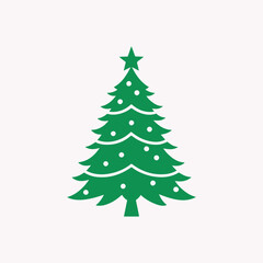 Fototapeta premium Christmases Tree Art Festival Illustration silhouette Vector