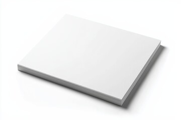 Paper A4 Mockup on White Background created with Generative AI