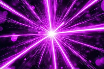 Vibrant Electric Purple Light Burst with Sparkling Bokeh and Rich Texture for Stunning Abstract Visuals
