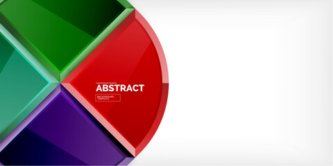 Triangle circles background. Vector Illustration For Wallpaper, Banner, Background, Card, Book Illustration, landing page