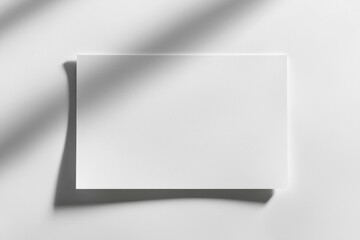 Fototapeta premium Paper A4 Mockup on White Background created with Generative AI