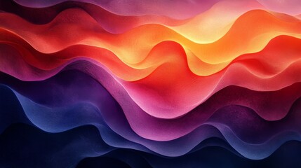 Abstract Wavy Background in Warm Colors