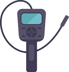 Professional digital multimeter is measuring some electrical values and showing results on the screen
