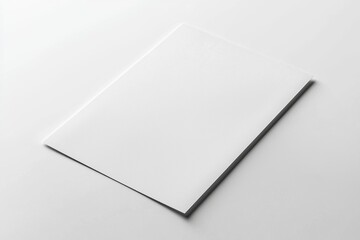 Paper A4 Mockup on White Background created with Generative AI