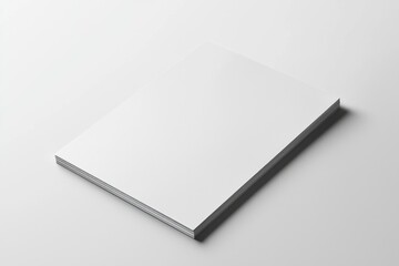 Paper A4 Mockup on White Background created with Generative AI