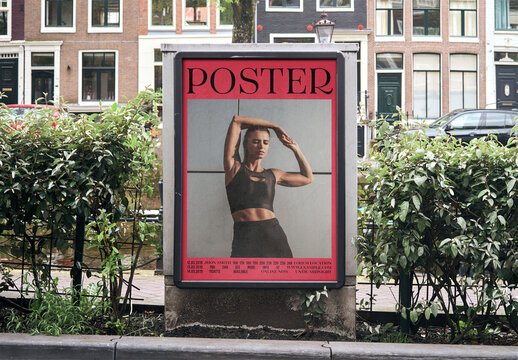 Mockup Of Vertical Customizable Poster By Hedge