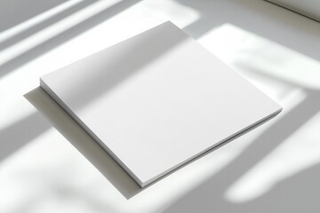 Paper A4 Mockup on White Background created with Generative AI