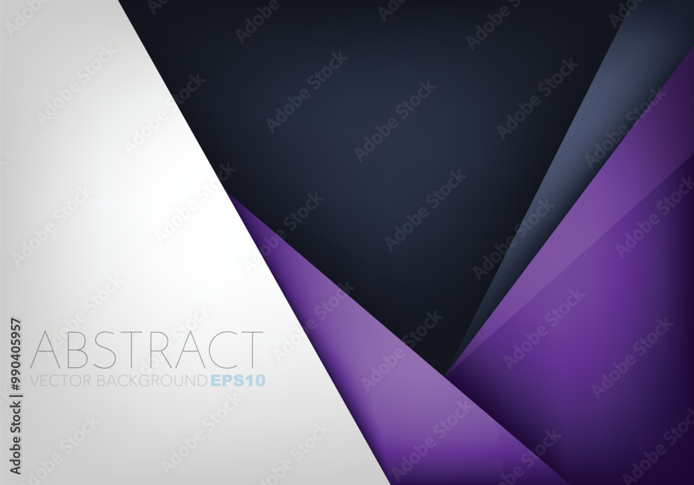 Fototapete graphic geometric triangle overlap vector layer background for text and message design