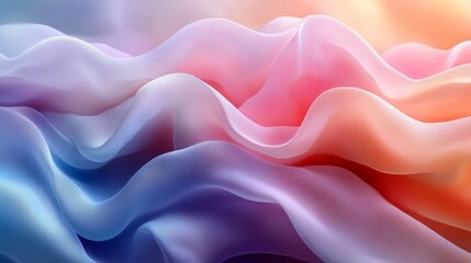 Obraz premium Abstract Flowing Fabric in Vibrant Hues