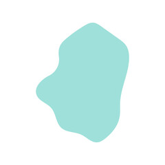 abstract blobs pastel blue for background