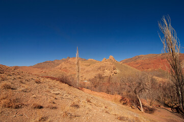 Mesmerizing view of typical landform in Abyaneh, Iran.